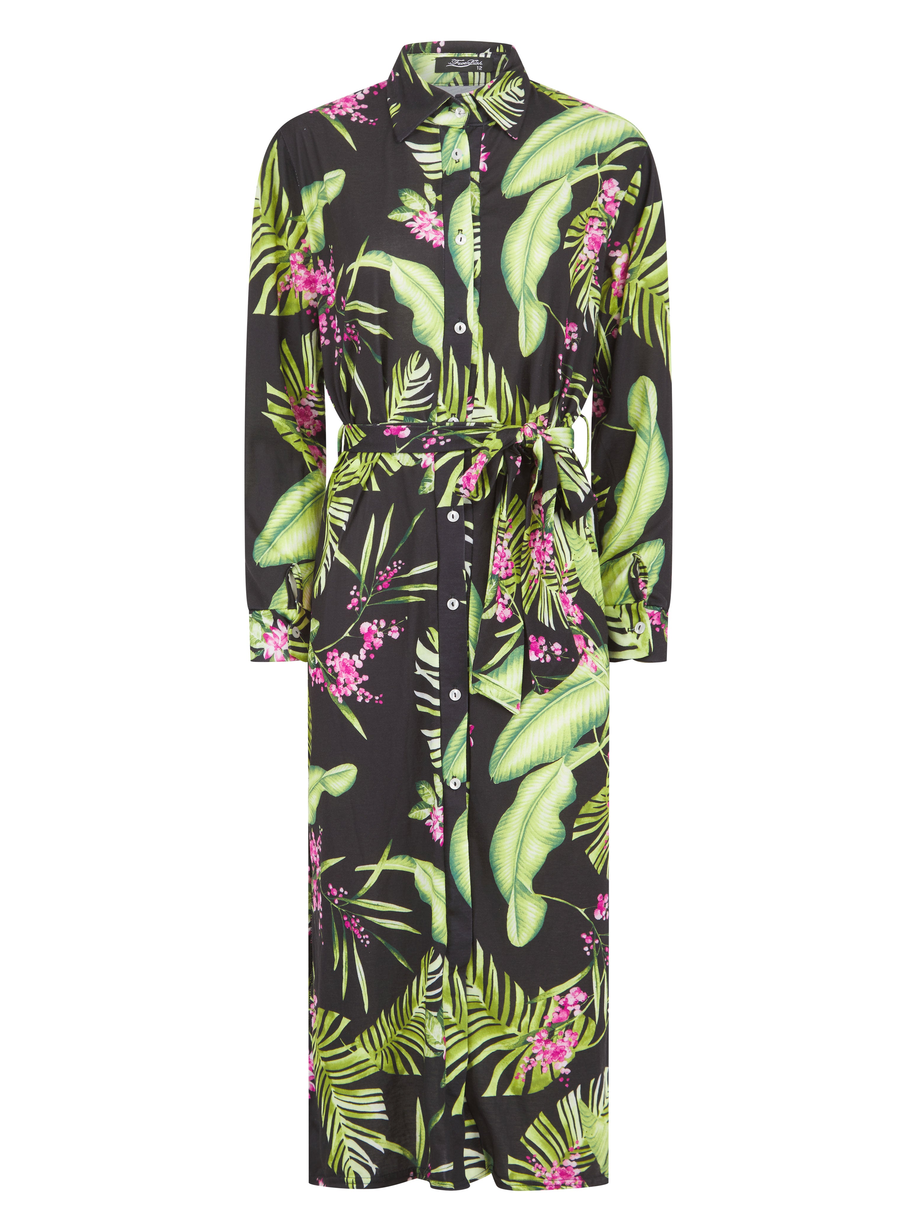 Shirt Dress Flower Print