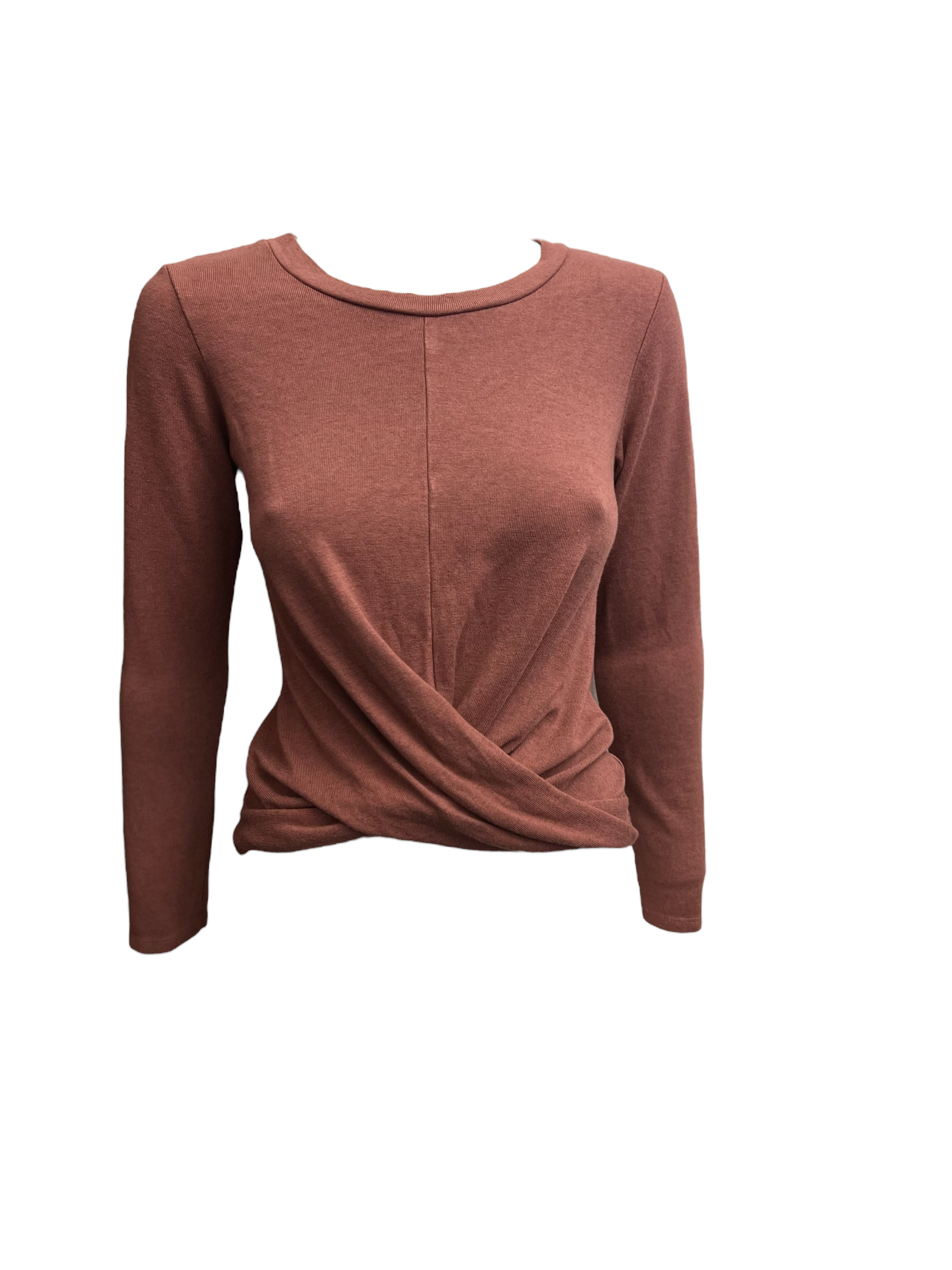 Soft Wrap Top Mocha